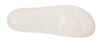 MS 0958L MS 0958R Footbed with rigid front part for fore foot relief. Rear part in flexible felt easily adapts to shoe shape. Front can be modified with scissors to fit the shoes.