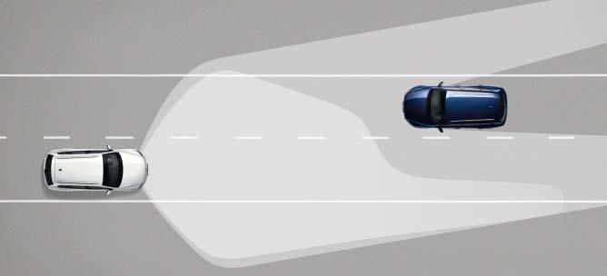 Tarvittaessa järjestelmä myös jarruttaa automaattisesti ja voi pienemmissä nopeuksissa estää peräänajon tai ainakin lieventää sen seurauksia.