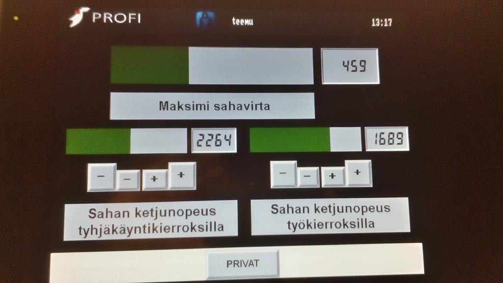 Testeissä testattiin myös, ettei parametreille voi antaa kiellettyjä