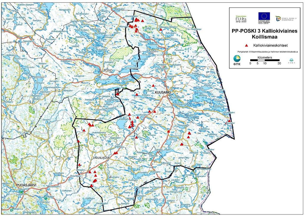 GEOLOGIAN TUTKIMUSKESKUS 3 2.2 Valmisteleva työ ja vanha aineisto 30.09.