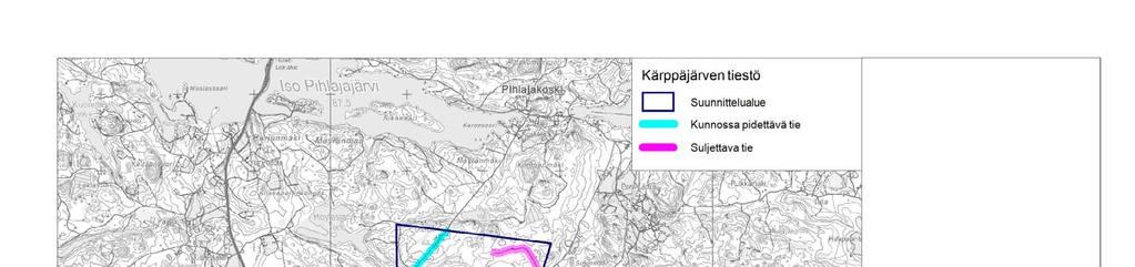 Liite 1. Kärppäjärven tiestö Kärppäjärven Natura 2000 -alueen tiestöstä osa on kunnossa pidettäviä.