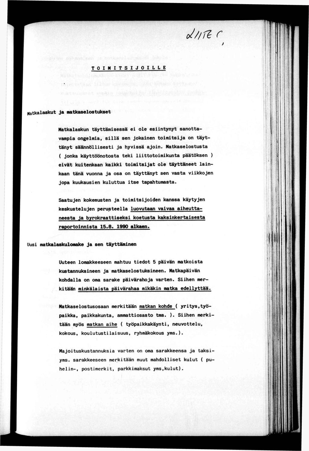 o// l r T O M T S J O L L E Ma kalasku ja makaselosukse '!.! H f! M l; «,» r: ' Makalaskun äyämsessä e ole esnyny sanoavampa ongelma, sllä sen Jokanen omsja on äyäny säännöllses ja hyvssä ajon.