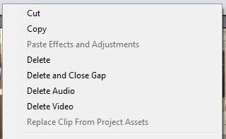 10 2.4.2 Videoleikkeen poistaminen aikajanalta Leikkeen poistamiseen Expert-näkymässä on kaksi erilaista tapaa.