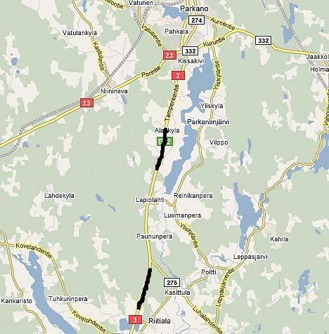 TAMPEREEN AMMATTIKORKEAKOULU OPINNÄYTETYÖ 23 (40) Molemmille ohituskaistoille rakennettiin riista-aidat, jotka sijoitettiin yksityisteiden päätien puoleiselle reunalle niin, että päätie jäi