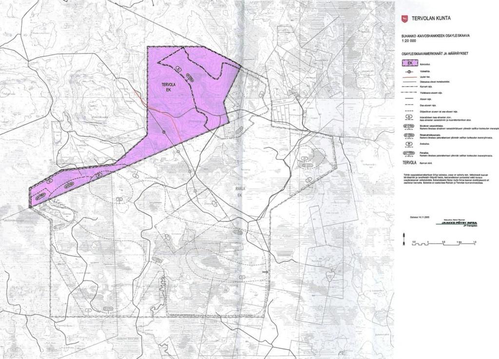 25 Kuva 3-6. Tervolan kunnan puoleinen, vuonna 2003 hyväksytty Suhanko kaivoshankkeen osayleiskaava Suhanko -kaivoshankkeen osayleiskaavaan on vireillä kaavamuutokset Ranuan ja Tervolan kunnissa.