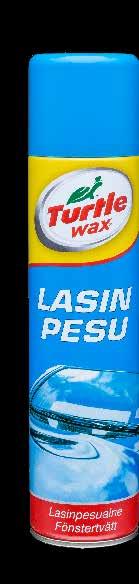411 Lasinpesu aerosoli 400 ml me 6 ean 7314890002352 Kumi&Muovi Kiiltävä Kätevä kumi- ja muovipintojen