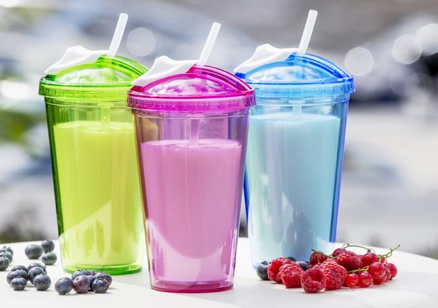 KESÄÄN Fresh smoothiemuki Polystyreeni/polypropeeni/silikoni.