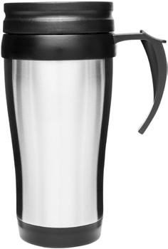 Hyvä, monikäyttöinen automuki; myös suosittu liikelahja. Kätevä sekä tien päällä että töissä. Art.nro: 5016530 Mitta: 350 ml H 185 mm Hinta/kpl: 16,00 Automuki Teräskuori, sisältä muovia.