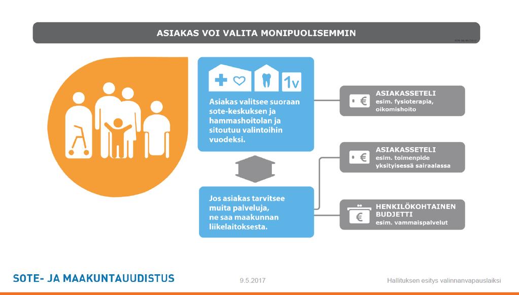 VALINNANVAPAUS SOTE- JA MAAKUNTAUUDISTUKSESSA: