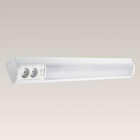IP20, luokka 1 Sis valonlähteet 830 Runko valkoiseksi maalattua teräslevyä Johtoaukot pohjassa ja päädyssä Kytkentä: 3x2x2,5 mm 2 Universal T8 2X18W/830 G13 ACO 42 181 34 Mitat mm (PxLxK): 645 x 207