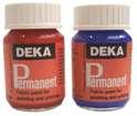 DEKA PERMANENT KANGASVÄRI Huippulaatuinen kangasväri 008420399 DEKA MALLIKYNÄ 1 KPL 5,75 008420200 DEKA PERM. JATKOAINE/OHENNE 25 ml 12 PLO 4,50 008420204 DEKA PERM.
