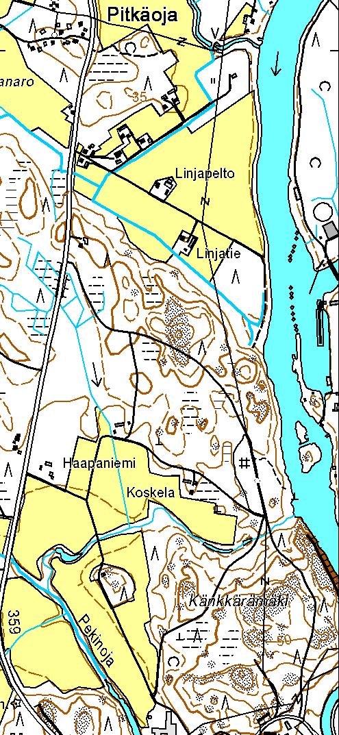 Kymijoen alaosa (pituus Pyhäjärvi-meri noin 85 km) alkaa Iitin Pyhäjärven luusuasta, jonka jälkeen järviä on vähän. Pernoon kohdalla Kymijoki jakaantuu kahteen haaraan.