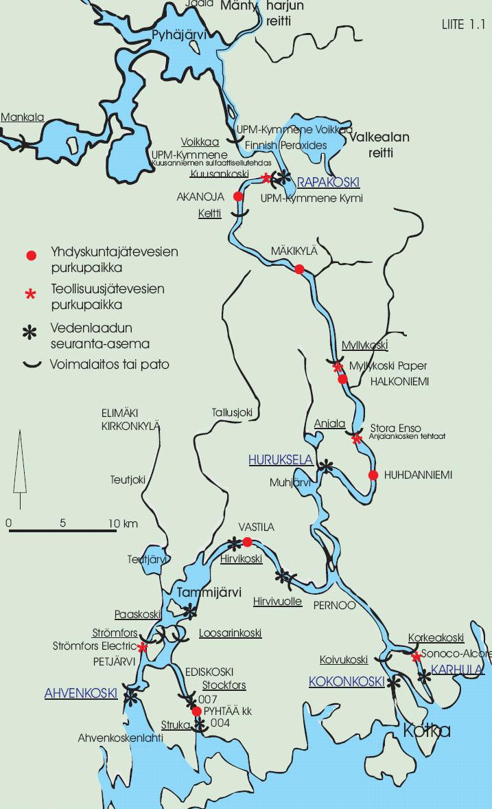 Stora Enso Publication Papers Oy Ltd 53 (114) Kuva 9.5. Kymijoen ala-osa.