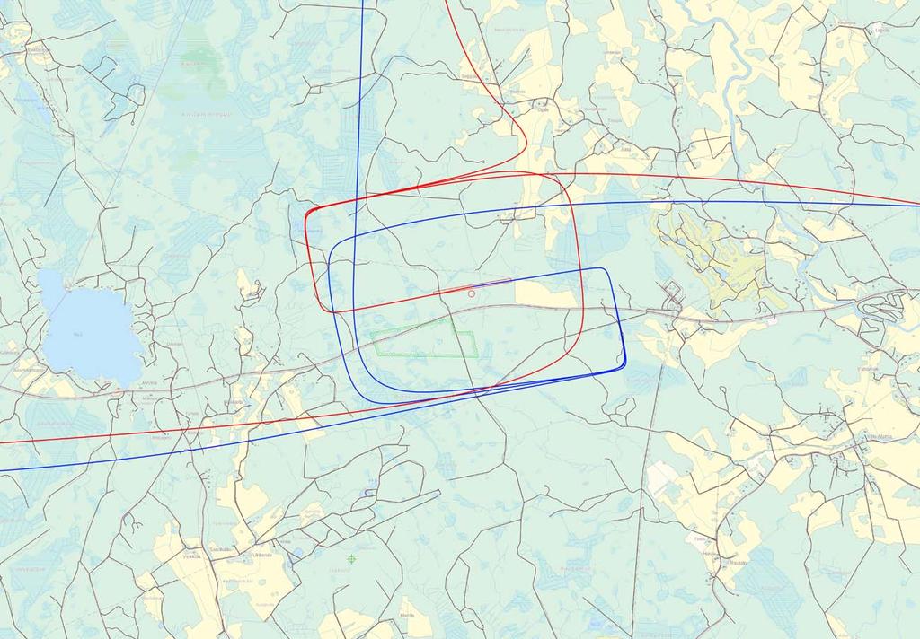 puolelleen ja supistuu siten että loppuosan alussa hajonta on 0,01 nm (20m).
