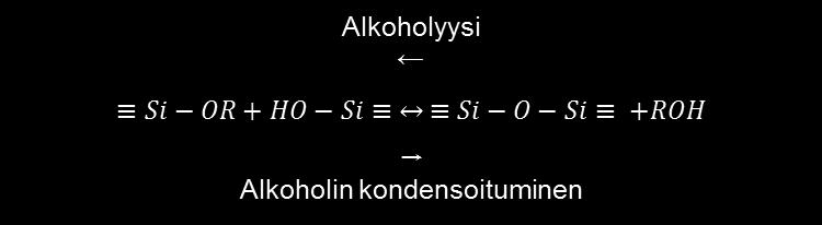 39 voidaan käyttää kuitenkin myös emästä. Katalyytillä on merkitystä geelin muodostumisaikaan.