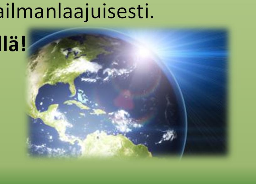 Tulevaisuus Biotalouden tuotos on 10 vuodessa noussut yli 10 miljardia euroa (käyvin hinnoin) 2030 mennessä maailmassa tarvitaan 50 % enemmän ruokaa, 45 % enemmän energiaa ja 30 % enemmän vettä.