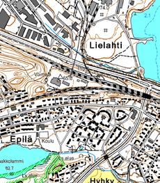 Laitosalueen läheisyyteen sijoittuu asuinrakennusten ohella myös Epilän alueen koulu, kirkko ja terveysasema.