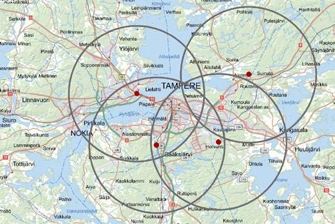 41 7.2 Ehdotus vaikutusalueen rajaukseksi Tarkastelualue pyritään ympäristövaikutusten arvioinnin yhteydessä määrittelemään niin suureksi, ettei merkittäviä ympäristövaikutuksia voida olettaa