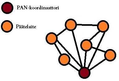 KUVA 2. Tähtitopologia (mukaillen 1, s.