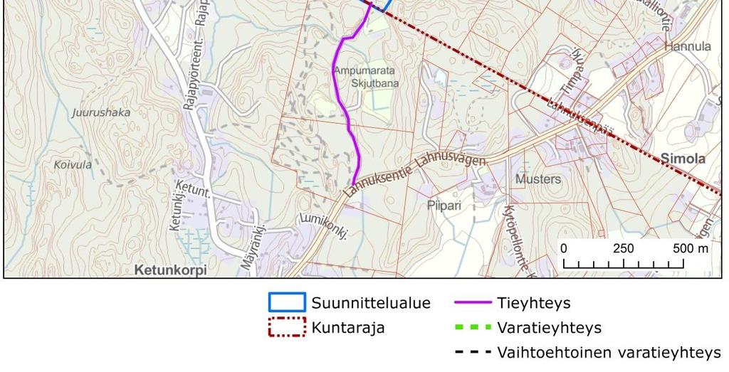 Asetuksen mukaan kivenlouhinta on sijoitettava vähintään 300 metrin etäisyydelle häiriölle alttiista kohteista, kuten asutuksesta.