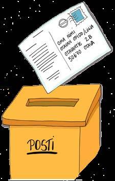 Posti Jos teet osoitteenmuutosilmoituksen postiin, ilmoita katuosoitteen lisäksi linjasi nimi. Puutalon 1.