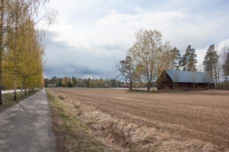 Lähellä Mangsin työväenasumusta sijaitsee Johannisbergin vanha punamullatulla hirsipinnalla oleva