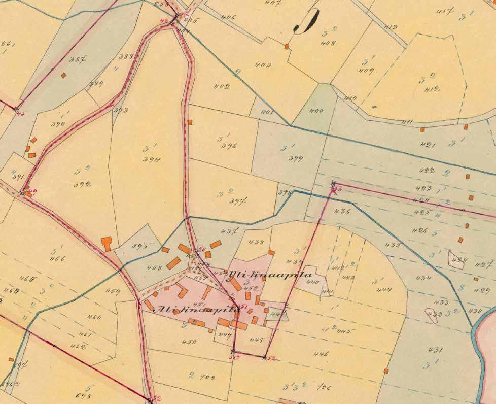 Kylän mittasi vuonna 1904 ja seuraavana vuonna paalutti ja kartan