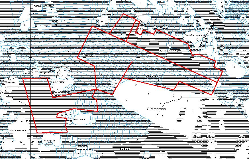 FCG Planeko Oy YMPÄRISTÖVAIKUTUSTEN ARVIOINTIOHJELMA 5 (34) 4.2 Hankkeen maankäyttötarve Ruostesuon hankealueen koko on noin 300 ha, mistä tuotantoon suunnitellun alueen pinta ala on arviolta 215 ha.