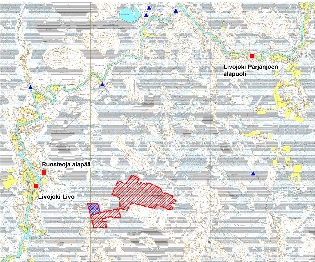 FCG Planeko Oy YMPÄRISTÖVAIKUTUSTEN ARVIOINTIOHJELMA 21 (34) Taulukko 5.3 Veden laatutiedot Livojoen näytepisteessä Livo (29159) 2000 luvulla. Aika Hapen kyllästysaste kyll.