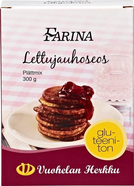 Tumma Gluteeniton Jauhoseos Vaalea Gluteeniton Jauhoseos VUOHELAN HERKKU Pulla ja Munkkijauhoseos