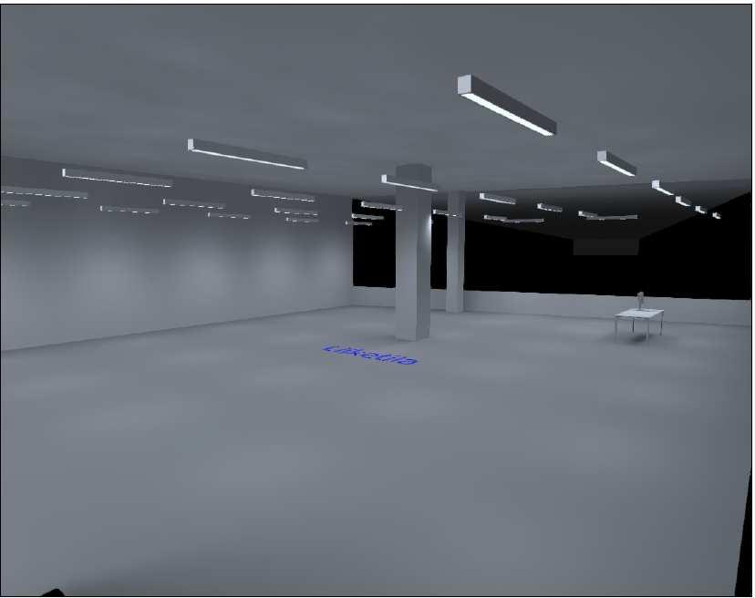 KUVA 7. 3D-näkymä suunnitellusta liiketilasta Kuvassa 8 on esitetty Omega-valaisimen tietoja. KUVA 8.