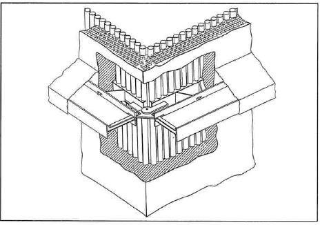 12 Kuva 2. Kattilan putkiseinän rakenne ja seinien tuenta (Huhtinen ym. 1997, 173). 2.2 Lieriö Lieriö sijaitsee keittoputkiston yläpäässä.