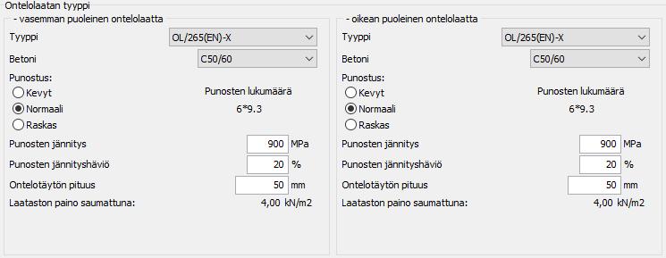 18 Ikkunan alareunassa on tärkeimpien suureiden käyttöasteet taivutusmomentille ja ontelolaatan kannaksen leikkauskestävyydelle. Mikäli tämä on vihreää, kaikki kestävyysarvot ovat kunnossa.