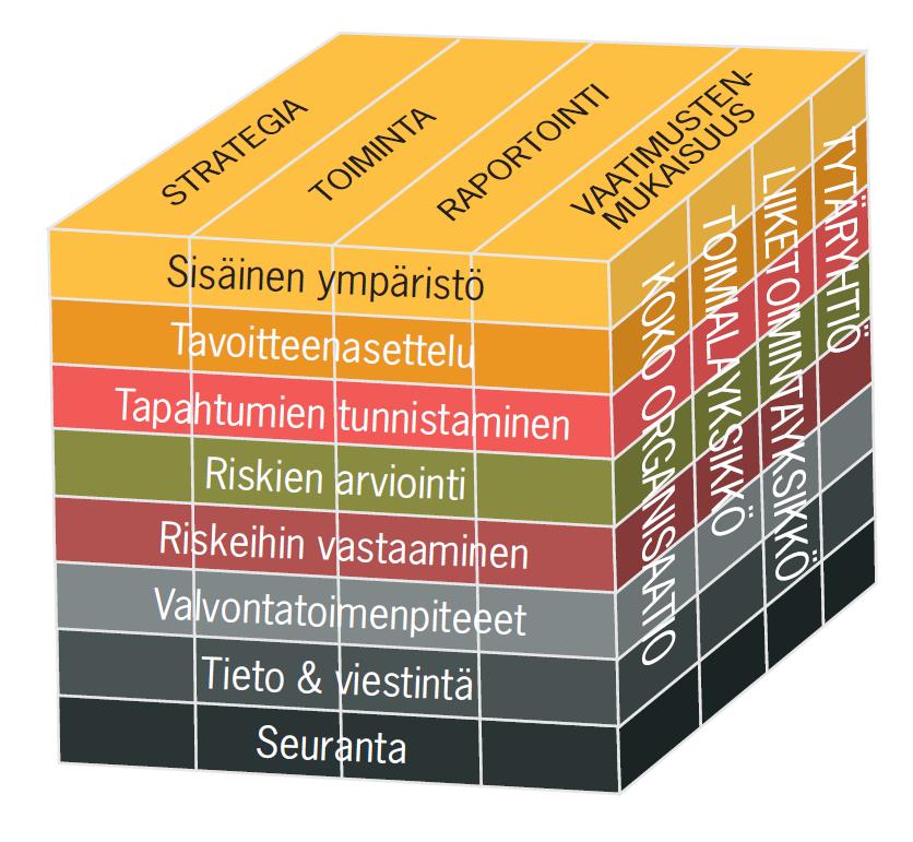 toiminnalliset organisaation voimavarojen tehokas ja taloudellinen käyttö raportointia koskevat raportoinnin luotettavuus vaatimustenmukaisuutta koskevat sovellettavien lakien ja määräysten