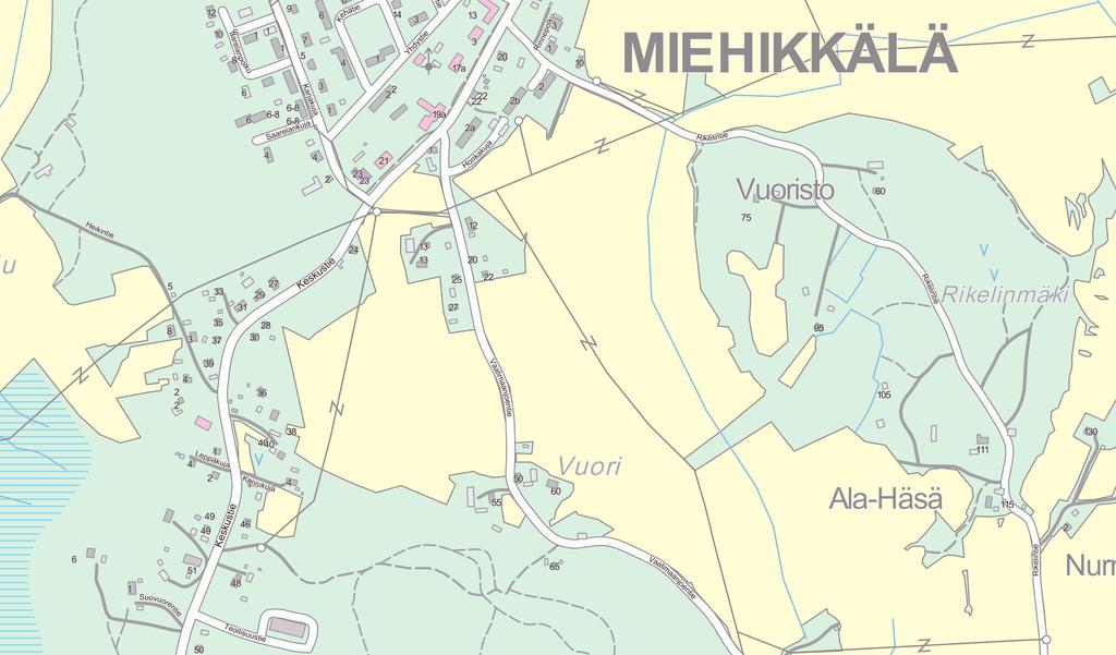 Miehikkälä, liikenneympäristön toimenpidekartta