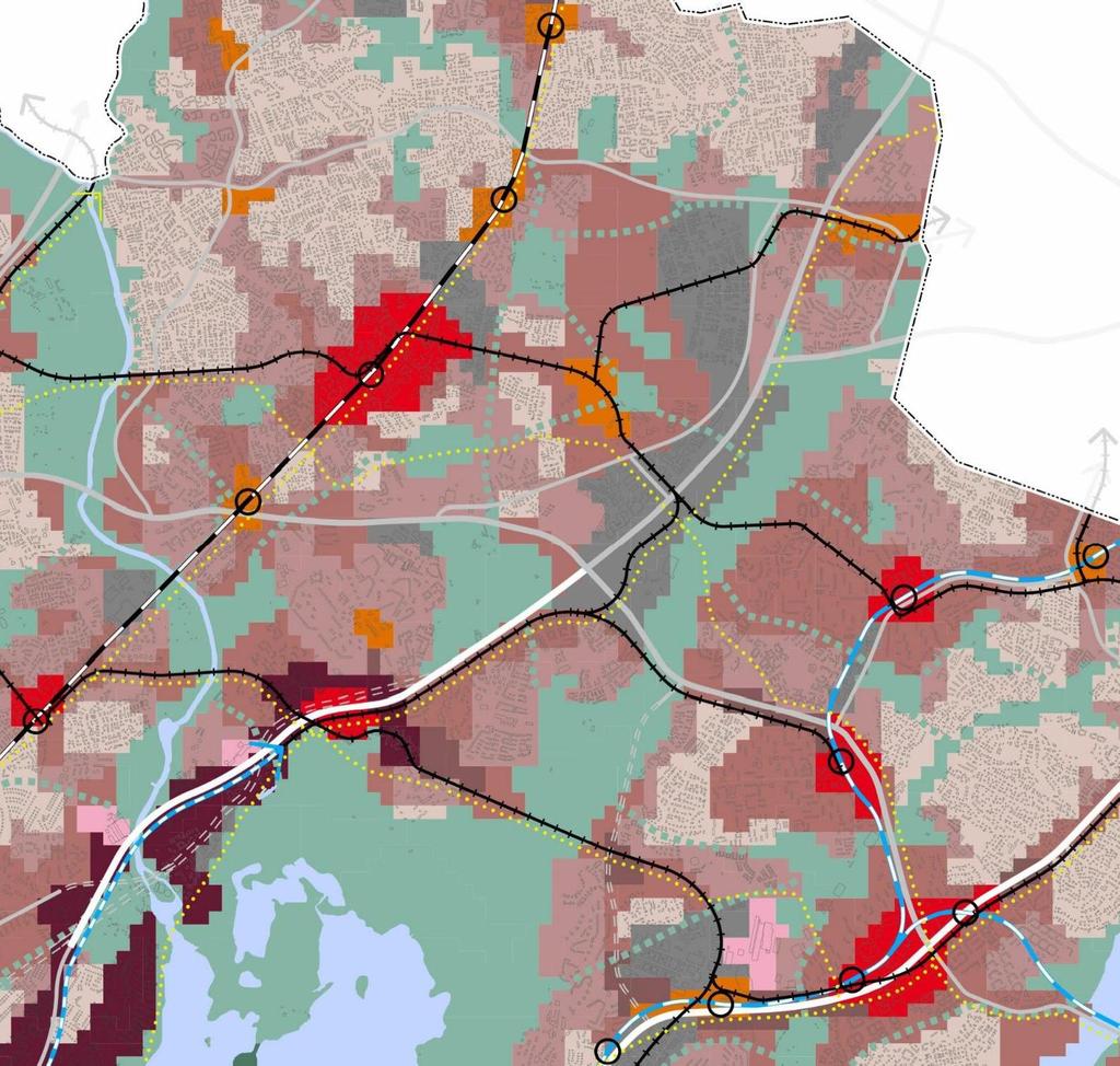 Liike- ja palvelukeskusta C1 Kantakaupunki C2 Lähikeskusta C3