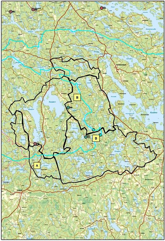 Kohteessa on kalojen nousueste.