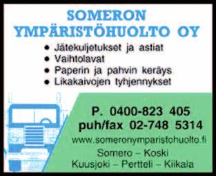 SPAUK ry:tä Salon alueella tervehtivät: www.vossloh-cogifer.com www.wipro.fi Sokerikatu 1, 24100 SALO Puh. 020 790 6534 www.vapo.