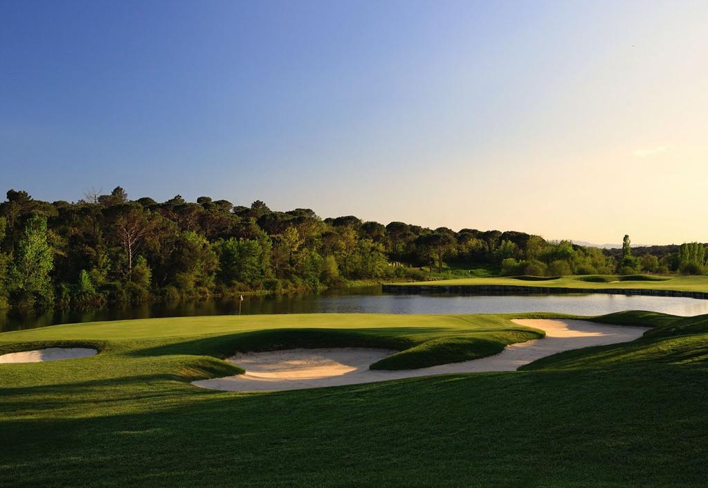 Alueella on kymmenkunta erinomaista golfkenttää, kaunis vehreä luonto sekä kentillä tilaa pelata.