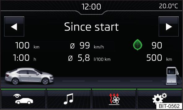 Ajoneuvojärjestelmät Ajotiedot CAR - Ajoneuvoasetukset Johdatus aiheeseen CAR-valikossa voidaan näyttää ajotiedot sekä tietoja ajoneuvosta ja tietyistä ajoneuvon järjestelmistä.