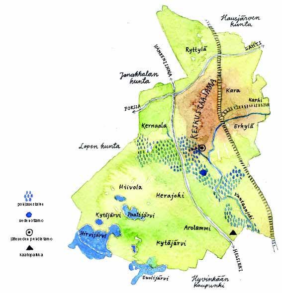 4 YLEISTIETOA RIIHIMÄESTÄ Riihimäki sijaitsee Salpausselkien harjuselänteiden välissä.