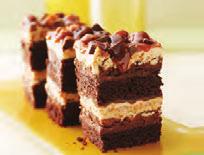 AMERIKKALAISET BROWNIET Rockslide-brownie 1426 Myyntierä: 4 x 2010 g Leikattu 16 palaan á 126 g Pähkinä-toffeebrownie 1877 Myyntierä: 8 x 1190 g Leikattu 8 palaan á 149 g Oreo-valkosuklaabrownie 2557
