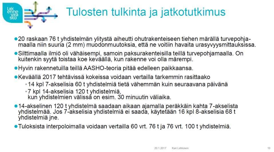 2.4 Tie- ja siltarasitus 17.5.