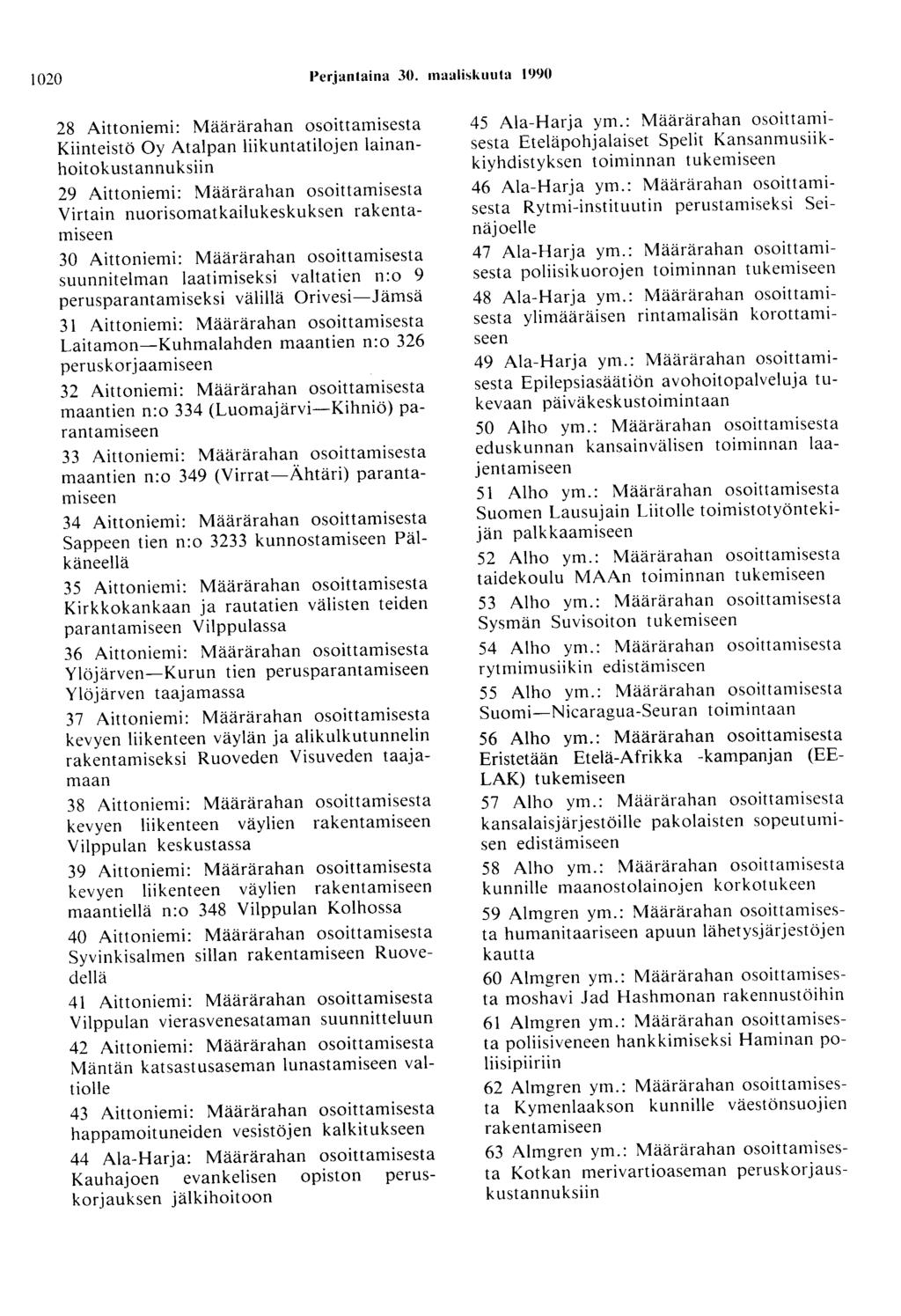 1020 Perjantaina 30.