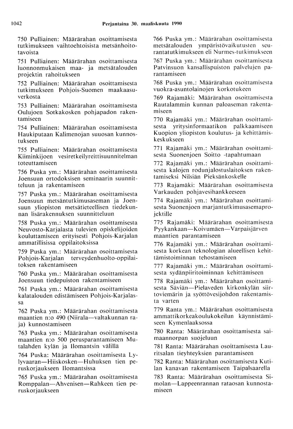 1042 Perjantaina 30.