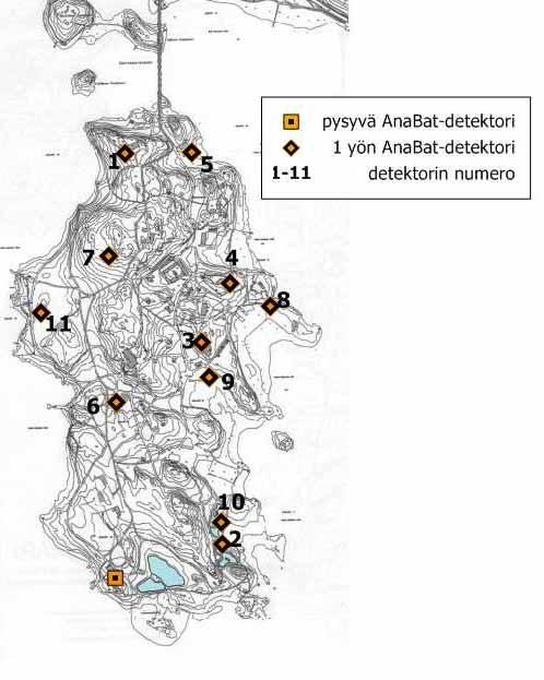 (>+10 C) öinä. Sade, kova tuuli ja kylmyys vähentävät oleellisesti lepakoiden saalistusaktiivisuutta.