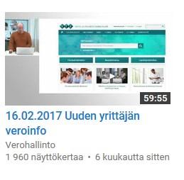 , ilmoittaudu vero.fi:ssä! Videot Verohallinnon Youtube-kanavalta mm.