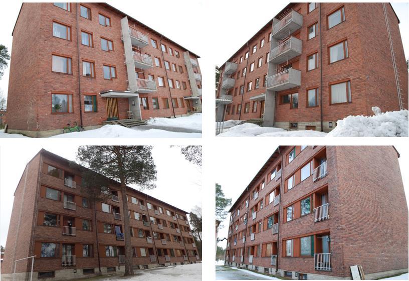52 Kuva 37 Kuvattu pilottikohde. Kuvassa 38 on Oulun kaupunginarkistosta saatu alkuperäinen Alvar Aallon tekemä julkisivupiirustus pilottikohteesta. 66 vuotta vanha piirustus on pahoin haalistunut.