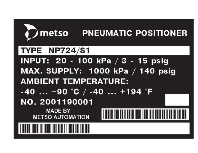 7 NP 72 fi 3 1 JOHDANTO 1.1 Yleiskuvaus Pneumaattisella NP700-asennoittimella ohjataan kaksitoimista sylinteritoimilaitetta tai jousipalautteista toimilaitetta. 1.2 Toimintaperiaate Toiminta perustuu voimatasapainoon.