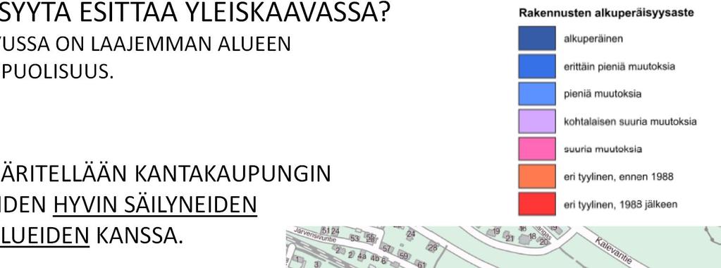 SÄILYNEISYYDEN ARVIOINTI: ETELÄ JÄRVENSIVU: SÄILYNEISYYS II-ALUETTA.